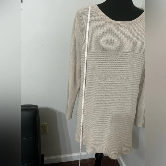 JOSEPH A Cream Color Knit Sweater XL - Picture 5 of 11